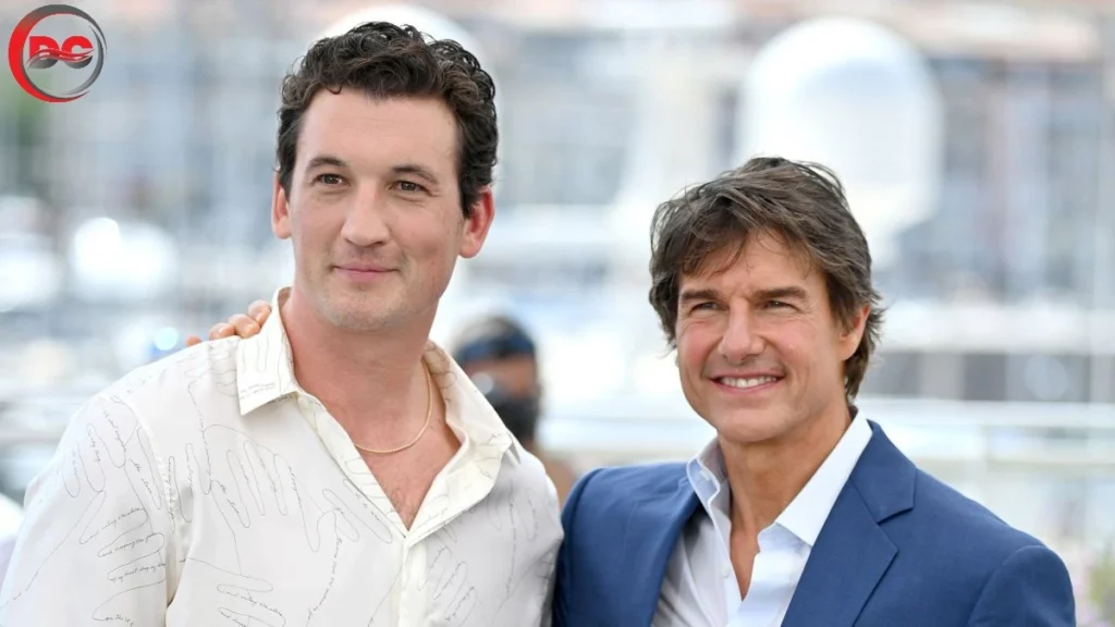 Miles Teller and Tom Cruise